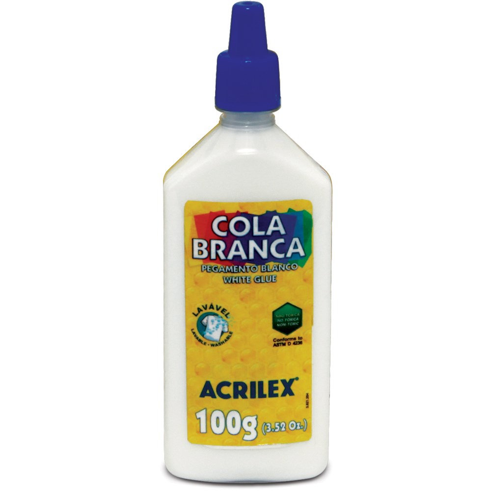 Cola Branca 100g - Acrilex Pct C/3 Un