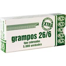 Grampos  26-6 ACC  cx com 5.000 unid