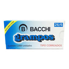 Grampos Galvanizados  Bacchi  26-6 cx com 5000 unid