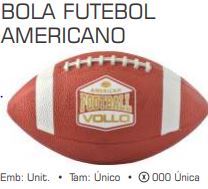 Bola de Futebol Americano  ( Borracha,) sem costura Tamanho Unico