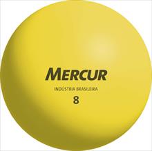 Bola de borracha N.08 Amarela C/ Valvula  -  Mercur - UNIDADE
