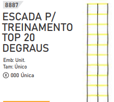 ESCADA P/ TREINAMENTO TOP 20 DEGRAUS