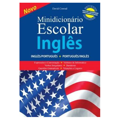 Dicionário Escolar de Inglês - Capa Comum- 446 pgs  12 x 17cm 